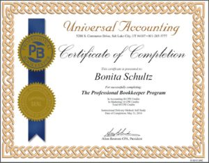 The Professional Bookkeeper Certificate