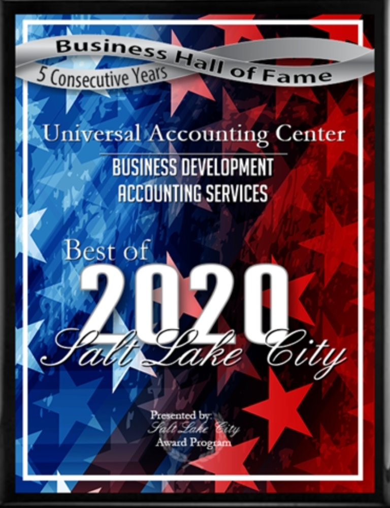 Universal Accounting Center Receives 2020 Best of Salt Lake City Award
