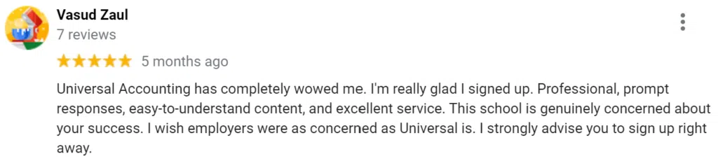 Vasud Zaul 5 Star Review