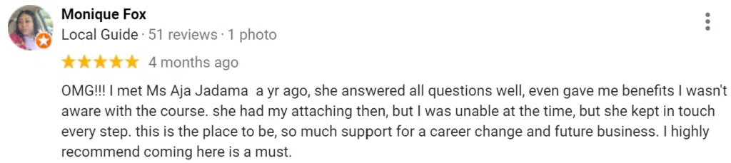 Monique Fox | 5 star reviews | Reviews