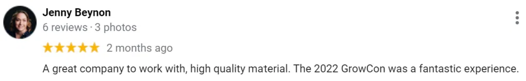 Jenny Beynon GrowCon